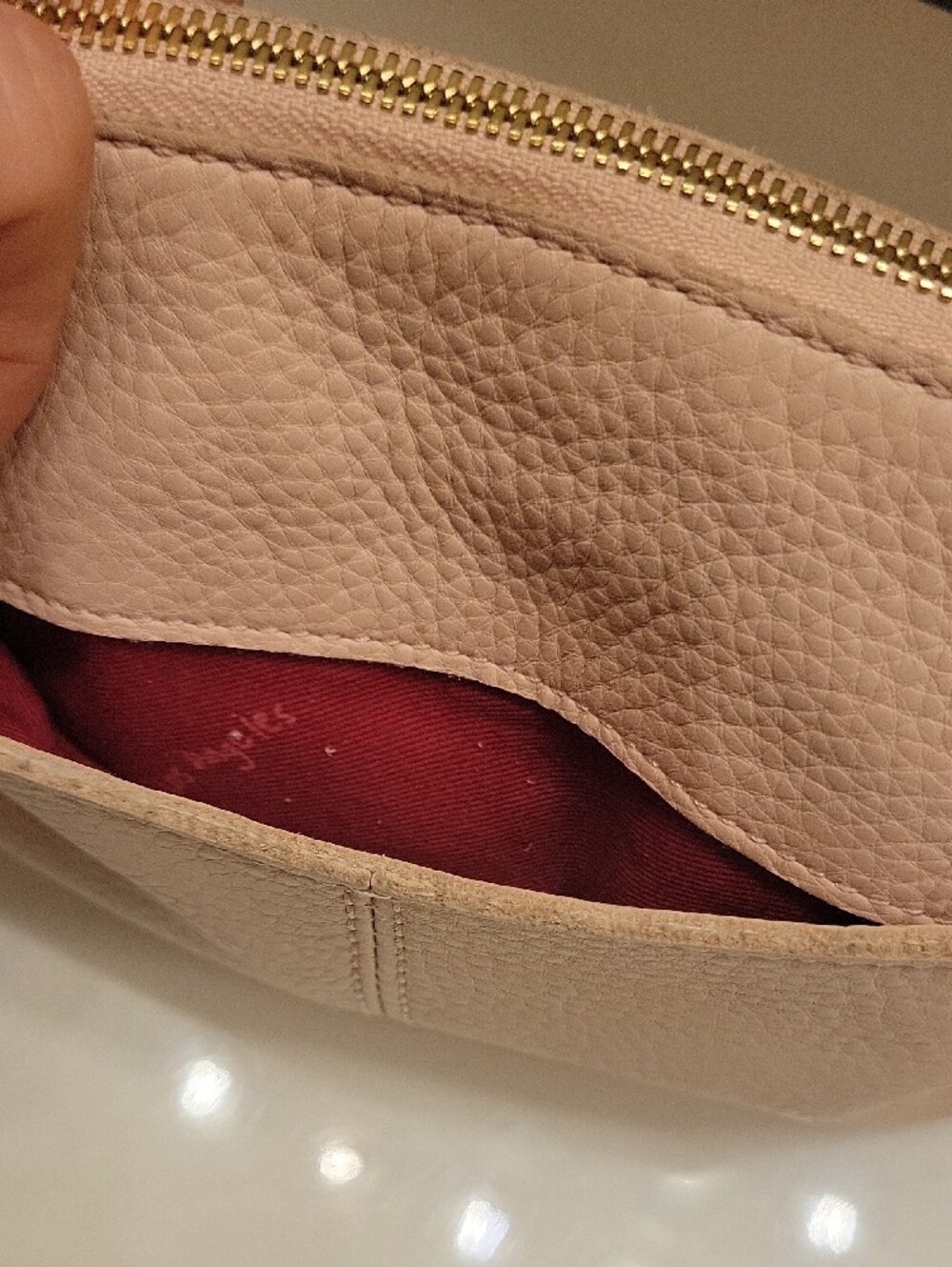 Hammitt Nash Blush Pink Leather Wristlet with Gold Hardware - Picture 6 of 16